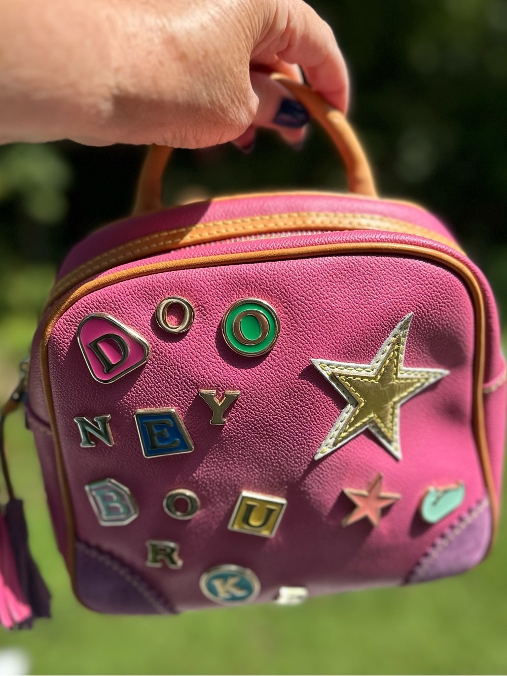 Dooney & Bourke Y2K Lindsay Lohan “IT” Pink Charm Bag No. 8 - She’s Perfect 🤩